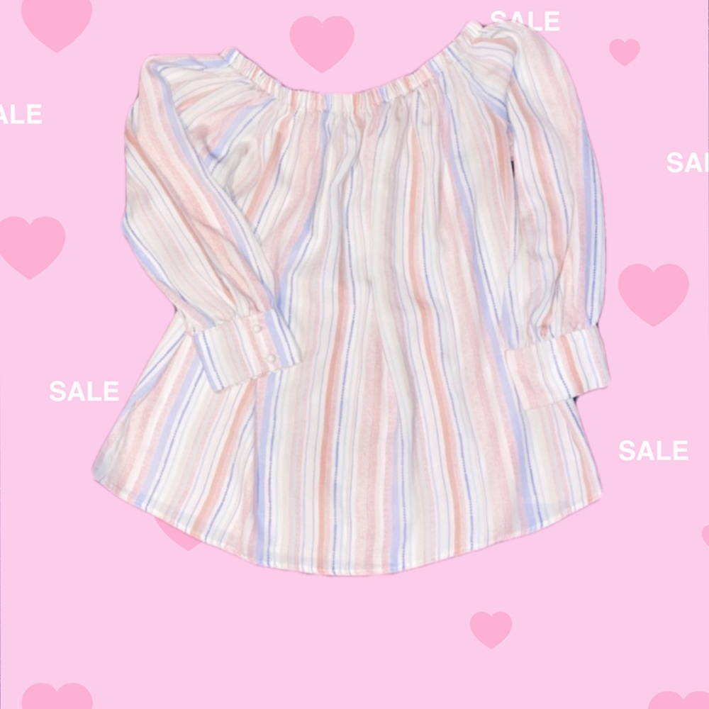 Spring color- Off Shoulder Blouse